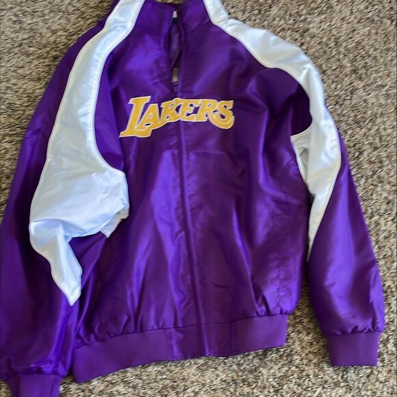 Bigman Majestic Los Angeles Lakers Jacket Size LT Purple - Picture 1 of 6